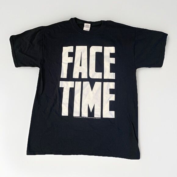 NEW KIDS ON THE BLOCK 2009 Face Time Tour Black T-Shirt - Picture 1 of 7